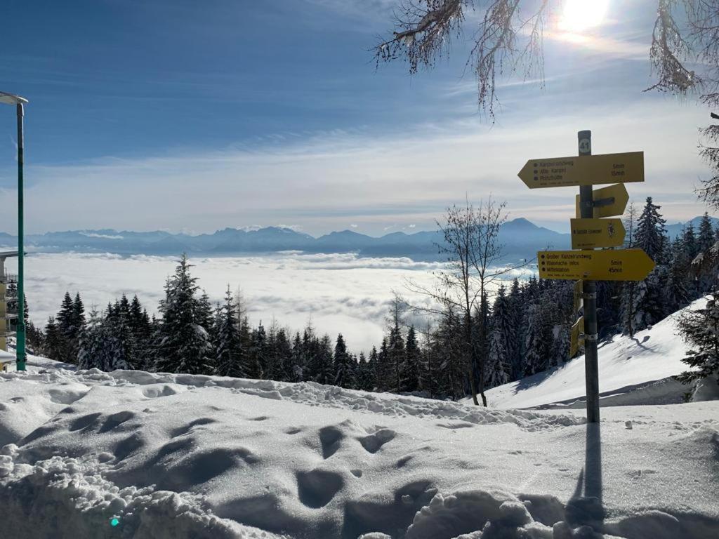 Hundefreundliche Bergwohnung Neben Der Skipiste - Mittelstation Skigebiet Gerlitzen Kanzelhohe 외부 사진